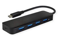 VALUE USB 3.2 Gen 1 hub, 4-poorts, type C aansluitkabel - thumbnail