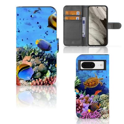 Google Pixel 8 | Telefoonhoesje | Met pasjeshouder | Vissen