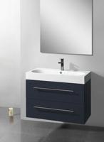 Lambini Designs Compact Line badkamermeubel hoogglans antraciet 100cm, 1 kraangat - thumbnail