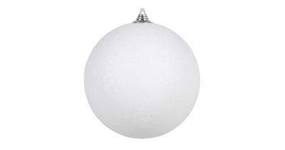 Othmar Decorations Grote kerstbal - glitters - wit - 18 cm - Kerstbal Othmar Decorations Grote kerstbal - glitters - wit - 18 cm - Kerstbal