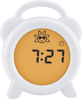 Alecto Slaaptrainer nachtlampje en wekker wit - BC-100 - thumbnail