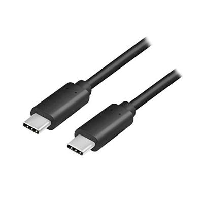 LogiLink CU0128 USB-kabel USB 3.2 Gen1 (USB 3.0 / USB 3.1 Gen1) USB-C stekker, USB-C stekker 0.50 m Zwart