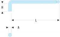 Facom lange inbussleutels 22mm - 83H.22 - thumbnail