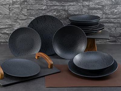 Creatable Serviesset Leisteen Black (12-delige bordenset) Creatable Serviesset Leisteen Black (12-delige bordenset)