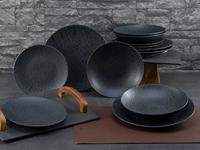Creatable Serviesset Leisteen Black (12-delige bordenset) - thumbnail