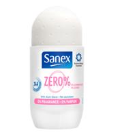 Sanex Zero% Sensitive No Parfume Vrouwen Rollerdeodorant 50 ml - thumbnail