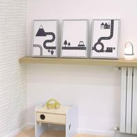 Kave Home Schilderij 'Nikki' Set van 3 stuks - thumbnail