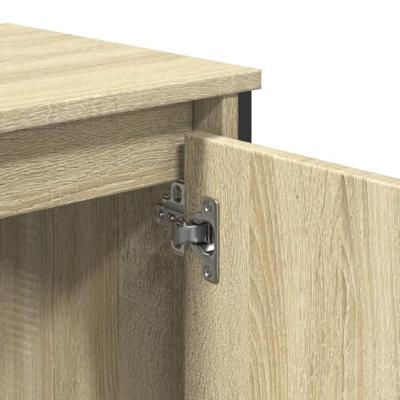 Wastafelkast 60x35x60 cm bewerkt hout sonoma eikenkleurig Wastafelkast 60x35x60 cm bewerkt hout sonoma eikenkleurig