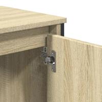Wastafelkast 60x35x60 cm bewerkt hout sonoma eikenkleurig - thumbnail