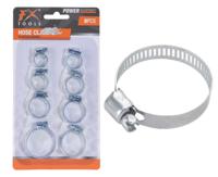 Redcliffs slangenklemmen 16-37 mm staal zilver 8 stuks - thumbnail