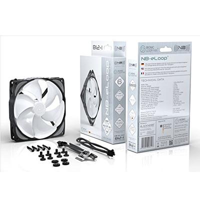 NoiseBlocker NB-eLoop B12-1 PC-ventilator Wit, Zwart (b x h x d) 120 x 120 x 25 mm NoiseBlocker NB-eLoop B12-1 PC-ventilator Wit, Zwart (b x h x d) 120 x 120 x 25 mm