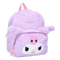 Sanrio Backpack Kuromil Fluffy Festival Purple 26 cm - thumbnail