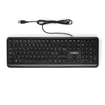Nedis Bedraad Toetsenbord | USB-A | QWERTY | Italiaans | | 1 stuks - KBMU200BKIT KBMU200BKIT