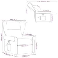 Massagestoel elektrisch verstelbaar stof donkergroen - thumbnail