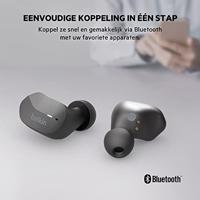 Belkin AUC001btBK SoundForm True Wireless Earbuds (Bluetooth-oordopjes voor iPhone, Samsung, Google, bedieningsknoppen, draagbaar oplaadhoesje, 24 uur luistertijd, ruisisolatie, zweetbestendig, zwart),Eén maat - thumbnail
