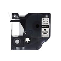 Rillprint compatible D1 tape voor Dymo 40910, 9 mm, zwart op transparant - thumbnail