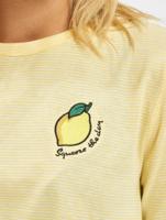 Only / t-shirt Onlfruity Life Stripe JRS in geel - thumbnail