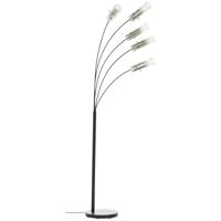 Brilliant VloerlampGlasini zwart met smoke glas - 99208/06 - thumbnail
