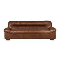 Dutchbone 3-zits Bank 'Douglas' Wax Leder, kleur Chocolate - thumbnail