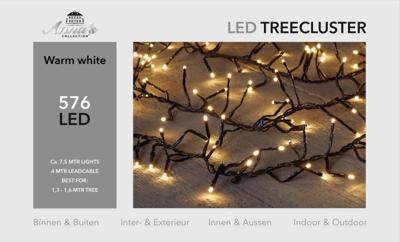 1,3-1,6m treecluster 7,5m/576led warm wit Anna's collection - Annas collection