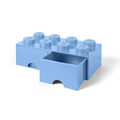Room Copenhagen LEGO Brick Drawer 8 Licht blauw opbergdoos
