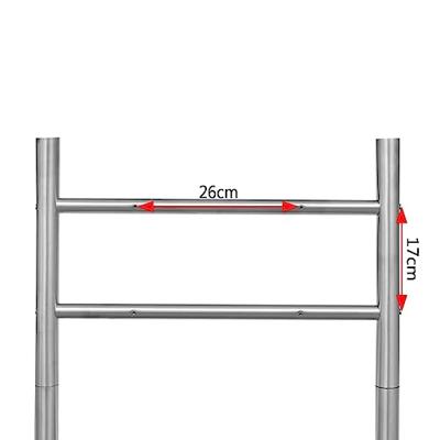 VidaXL Brievenbusstandaard roestvrij staal