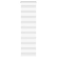 VidaXL Zebra rolgordijn 50x150 cm stofbreedte 45,9cm polyester wit - thumbnail