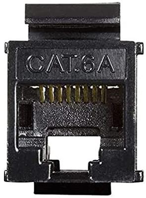 LogiLink NK4014 RJ-45 RJ-45 Zwart cat6a keystone LogiLink NK4014 RJ-45 RJ-45 Zwart cat6a keystone