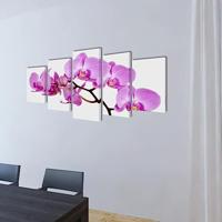 VidaXL Canvas muurdruk set orchidee 200 x 100 cm - thumbnail