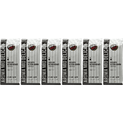 Caffe Vergnano 1882 aroma mio delicato - koffiebonen - 6 x 1 kilo