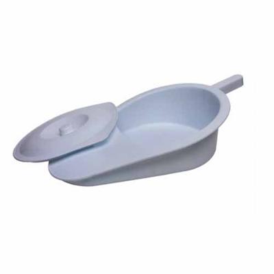 Ergonomisch gevormde bedpan gemaakt van stevig kunststof Ergonomisch gevormde bedpan gemaakt van stevig kunststof