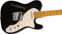 Fender Vintera II 60s Telecaster Thinline MN Black elektrische gitaar met gigbag - thumbnail