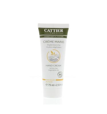 Cattier Handcreme witte klei 75 Milliliter Cattier Handcreme witte klei 75 Milliliter