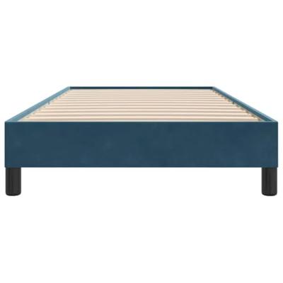 Boxspring zonder matras fluweel donkerblauw 80x210 cm