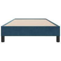 Boxspring zonder matras fluweel donkerblauw 80x210 cm - thumbnail