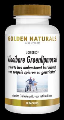 Golden Naturals Vloeibare groenlipmossel gold 60 Softgels Golden Naturals Vloeibare groenlipmossel gold 60 Softgels