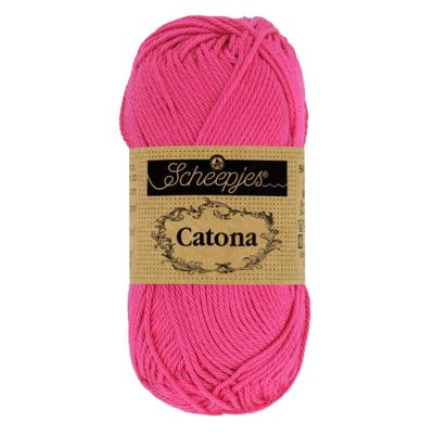 Scheepjes Catona - 10g - 114 Shocking Pink - Haakgaren / Breigaren