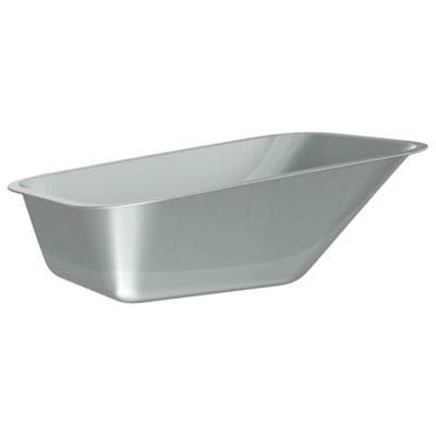 VidaXL Vervanging voor kruiwagenlade zilver 88 x 60 x 32 cm staal
