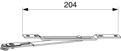 Valschaar 80kg (schroefgatmontage) zilverlook