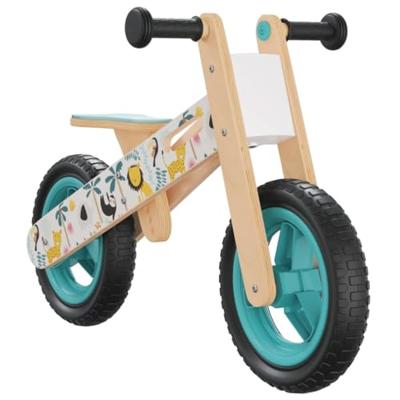 VidaXL Loopfiets voor kinderen blauw met print