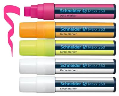 Schneider Schreibgeräte Viltstift Decomarker Maxx 260 sortiert Box 5 Stück 126070 5 stuk(s)