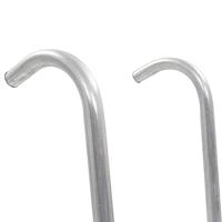 VidaXL Trampolineladder met 2 sporten 72 cm staal zilverkleurig (geschikt voor 65 cm hoogte) - thumbnail