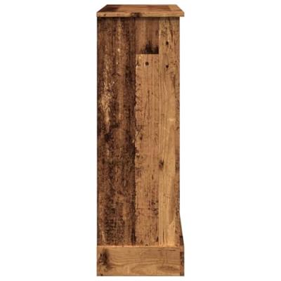 Haardombouw 90x30x90 cm bewerkt hout oud houtkleurig Haardombouw 90x30x90 cm bewerkt hout oud houtkleurig