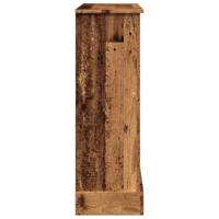 Haardombouw 90x30x90 cm bewerkt hout oud houtkleurig - thumbnail