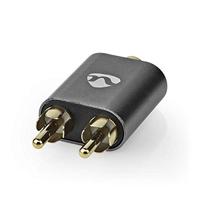 Nedis Stereo-Audioadapter | 2x RCA Male naar 3,5 mm Female | 1 stuks - CATB22255AL CATB22255AL - thumbnail