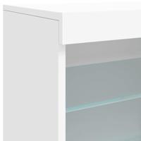 Dressoir met LED-verlichting 60,5x37x67 cm wit - thumbnail