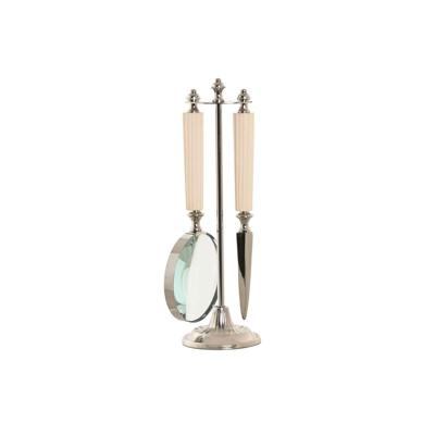 Vergrootglas Home ESPRIT Kristal Staal Bot 8 x 8 x 30 cm