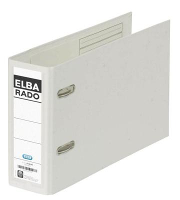 Elba Rado Plast ordner voor ft A5 dwars, wit, rug van 7,5 cm