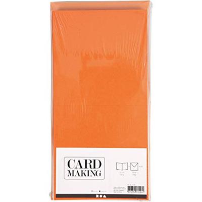 Creativ Company Kaarten en enveloppen, afmeting kaart 15x15 cm, afmeting envelop 16x16 cm, 110+220 gr, diverse kleuren, 50 set/ 1 doos