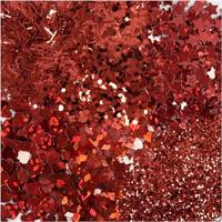Creotime metallic glitter rood 6 x 5 gram - thumbnail